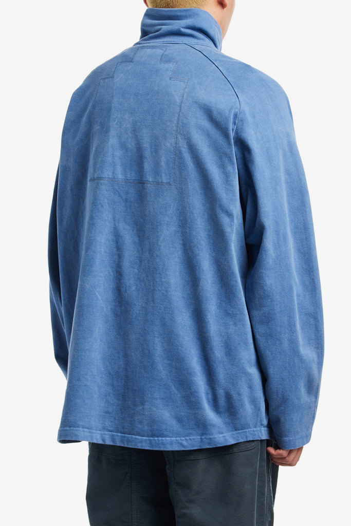 OVERDYE COTTON JERSEY ZIP UP - WORKSOUT WORLDWIDE