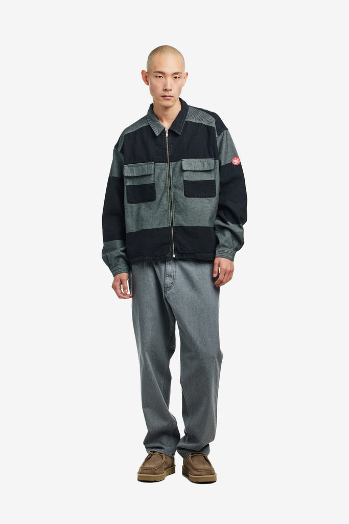 OVERDYE STRIPE SHORT SHIRT JACKET - WORKSOUT WORLDWIDE