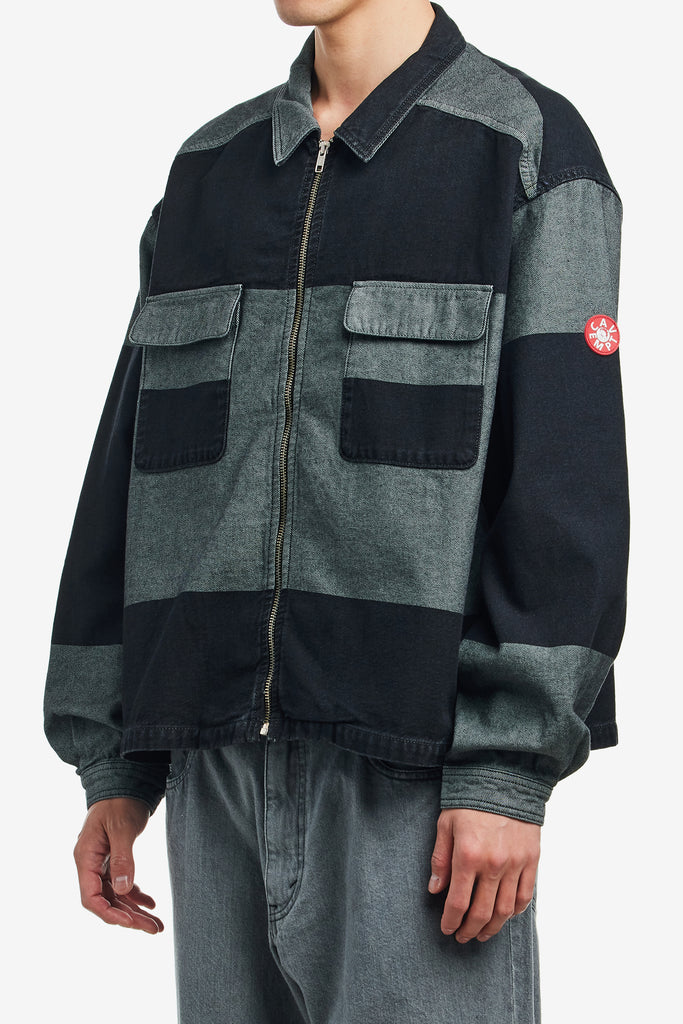 OVERDYE STRIPE SHORT SHIRT JACKET - WORKSOUT WORLDWIDE