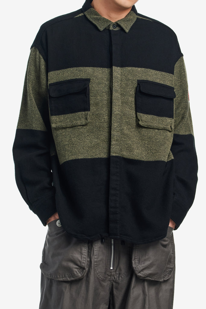 STRIPE FLANNEL BIG SHIRT - WORKSOUT WORLDWIDE