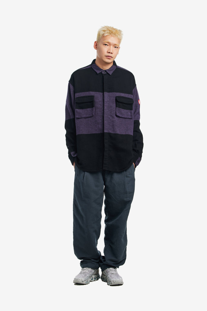 STRIPE FLANNEL BIG SHIRT - WORKSOUT WORLDWIDE