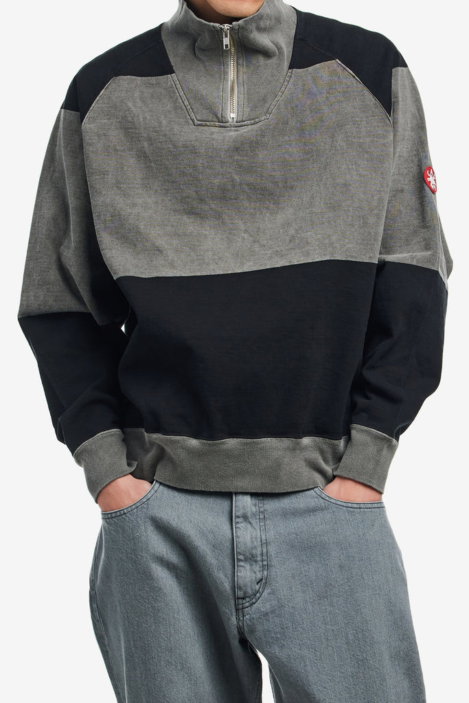 OVERDYE STRIPE HALF ZIP - WORKSOUT WORLDWIDE