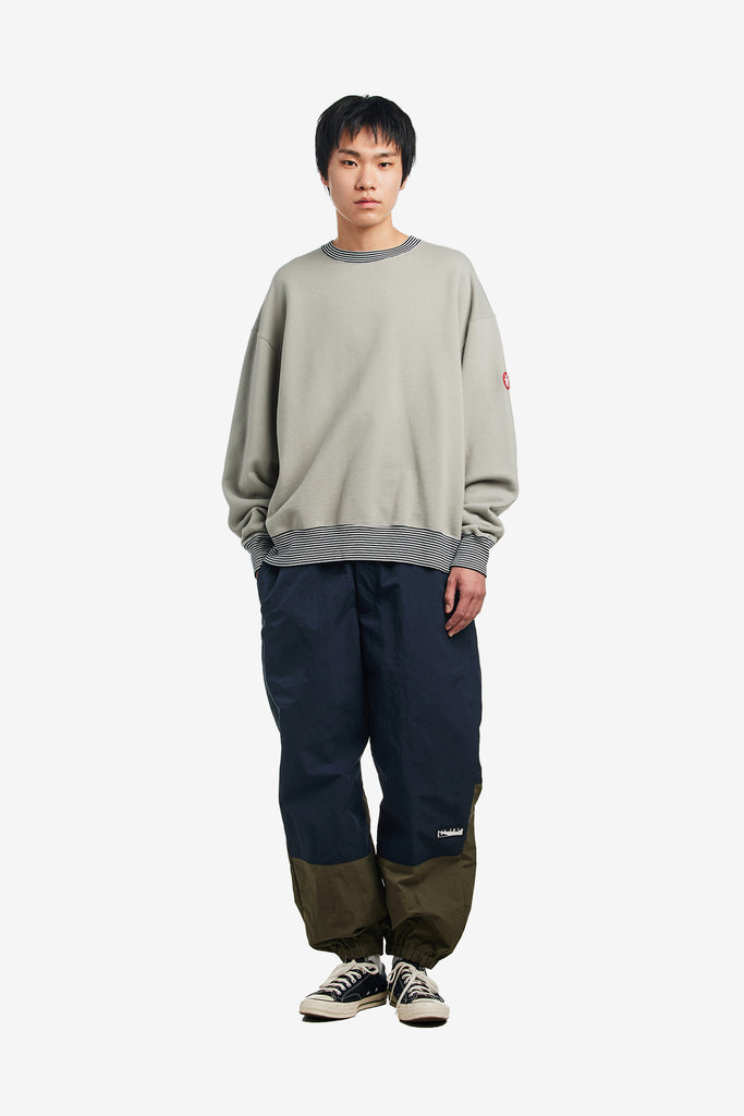 STRIPE RIB SOLID CREW NECK - WORKSOUT WORLDWIDE