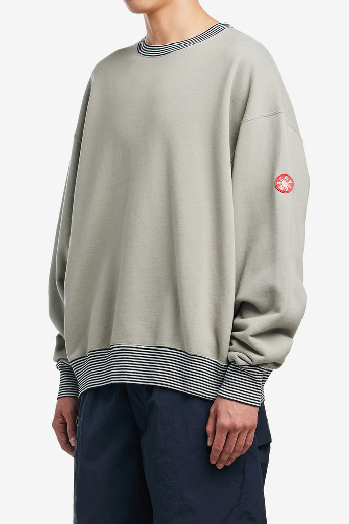 STRIPE RIB SOLID CREW NECK - WORKSOUT WORLDWIDE