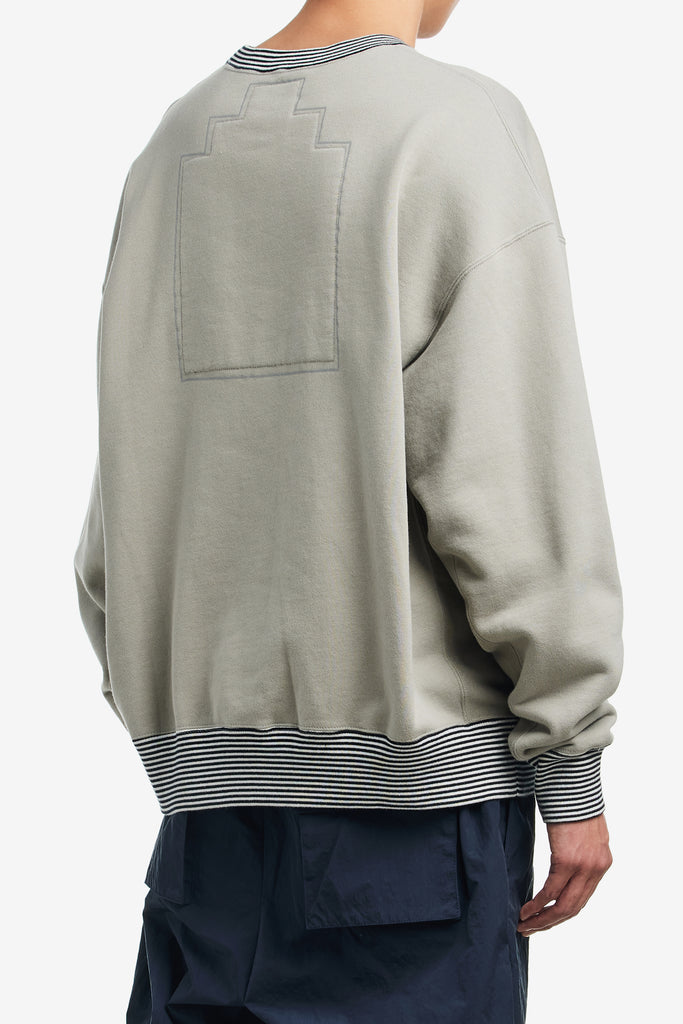 STRIPE RIB SOLID CREW NECK - WORKSOUT WORLDWIDE