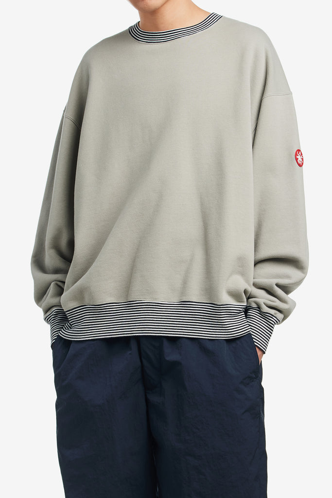 STRIPE RIB SOLID CREW NECK - WORKSOUT WORLDWIDE