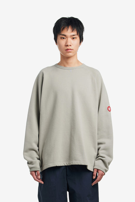 HALF PANEL RIB CREW NECK