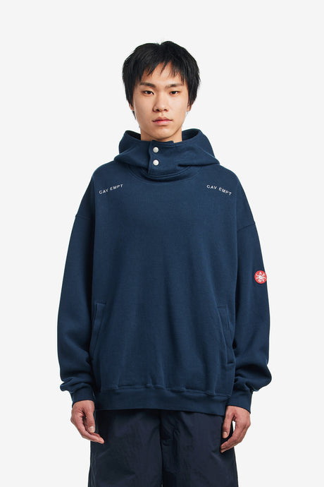 NECK SNAP DBL KNIT HOODY