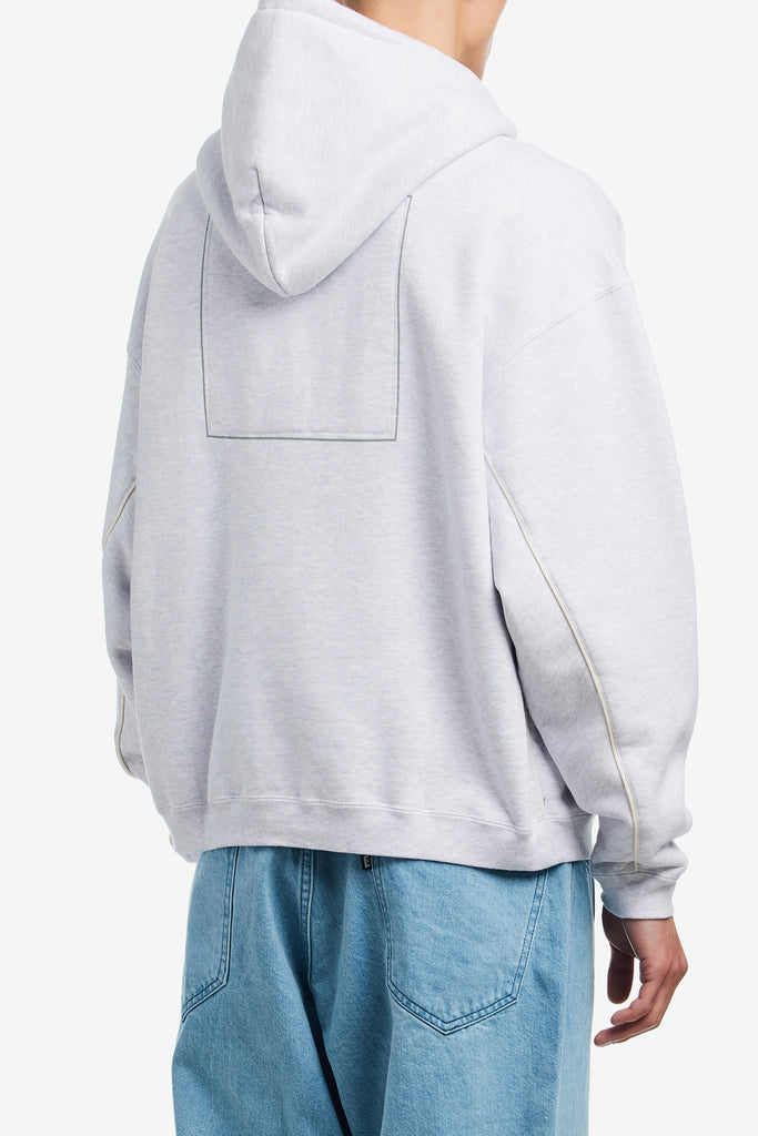 SOLID LOOSE ZIP HOODY - WORKSOUT WORLDWIDE
