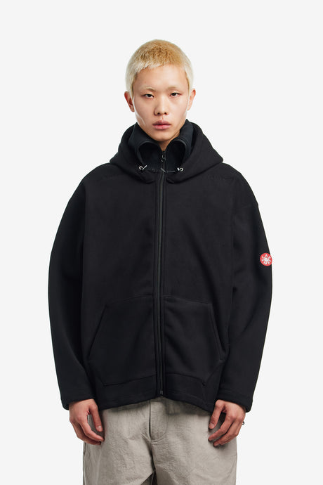 ATTACHED HOOD FLEECE ZIP UP