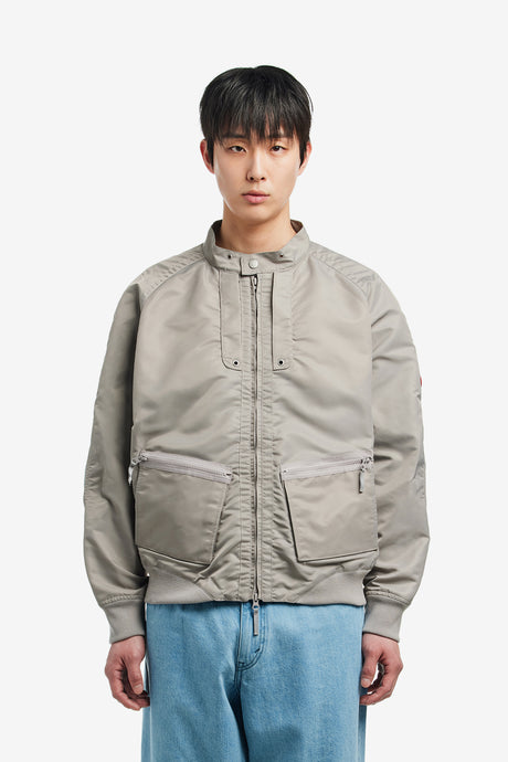 DESIGN NYLON ZIP JACKET