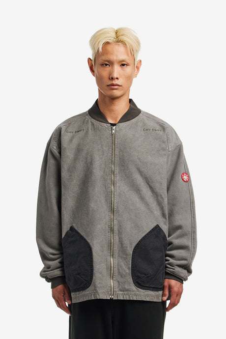 OVERDYE JERSEY SLEEVE ZIP JACKET