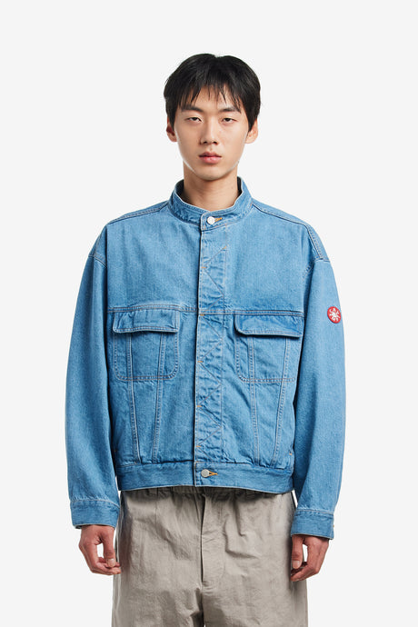 WASHED NEP DENIM TRUCKER JACKET