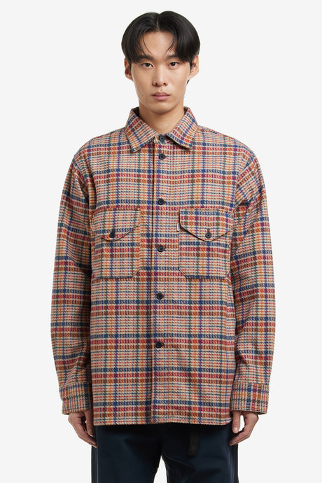 DOUBLE POCKET TARTAN OVERSHIRT