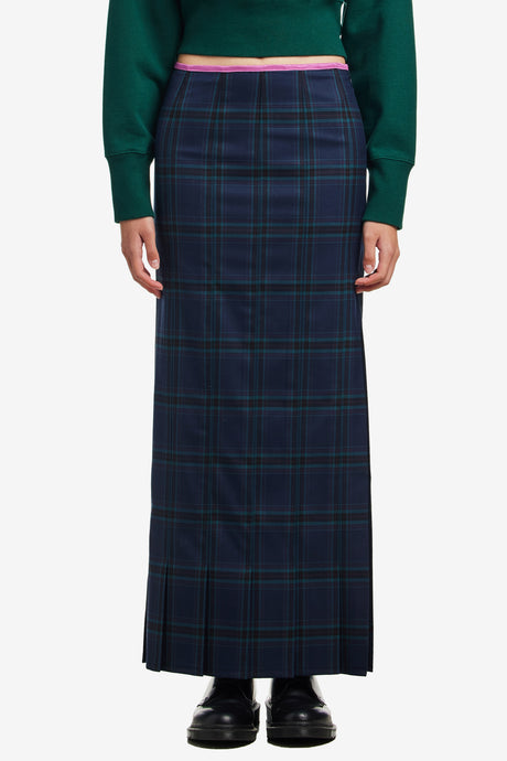 PETIT-PLEATED UNNI'S LONG SKIRT