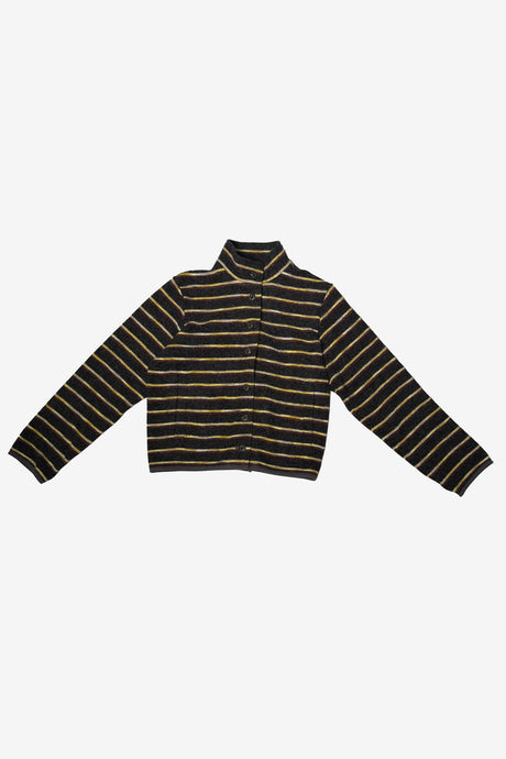 BUTTONED FLEECE JACKET