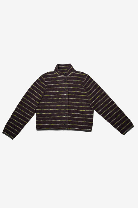 BUTTONED FLEECE JACKET