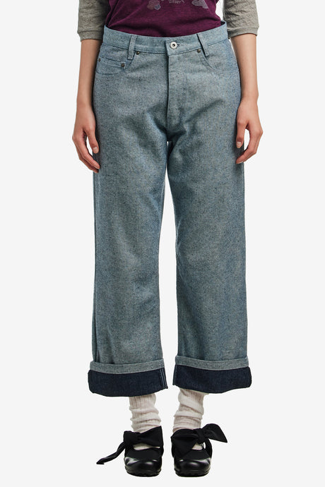 RIGID NEP DENIM PANTS
