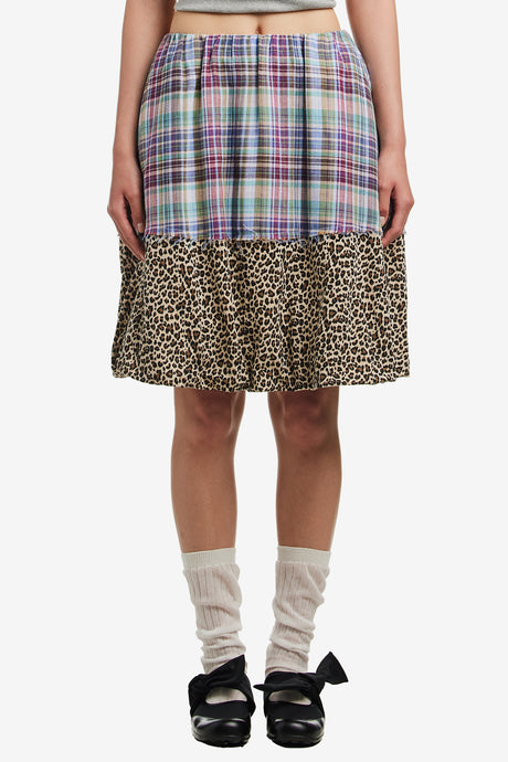 DRAPED TWO STORY SKIRT (SAFARI)