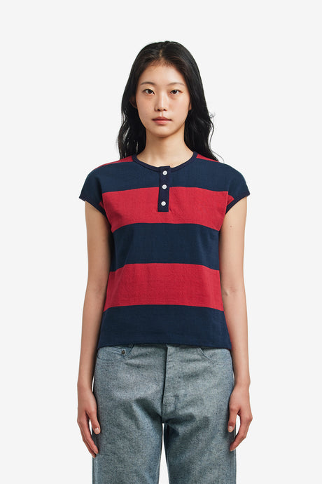 BOLD STRIPE SLEEVELESS TOP
