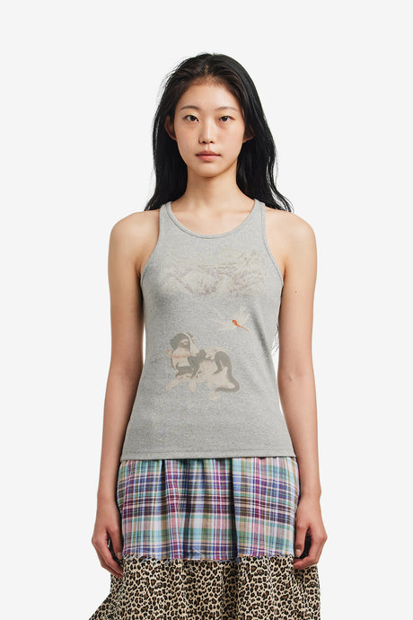 TRADITIONAL PAINT SLEEVELESS TOP