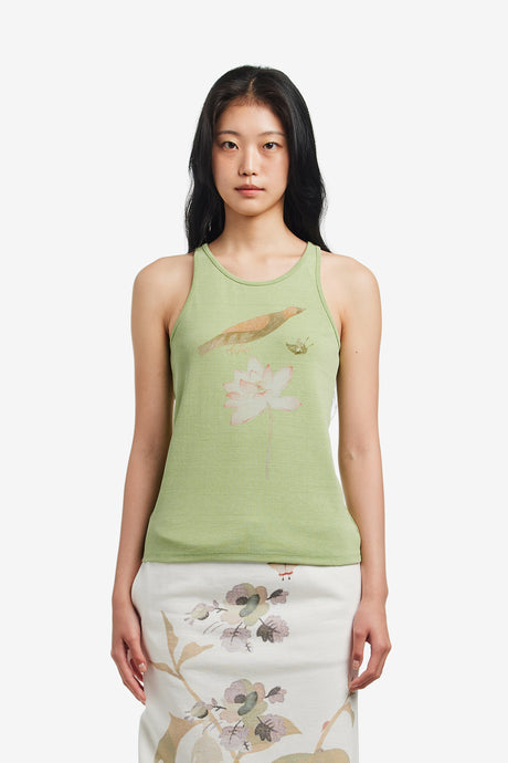TRADITIONAL PAINT SLEEVELESS TOP