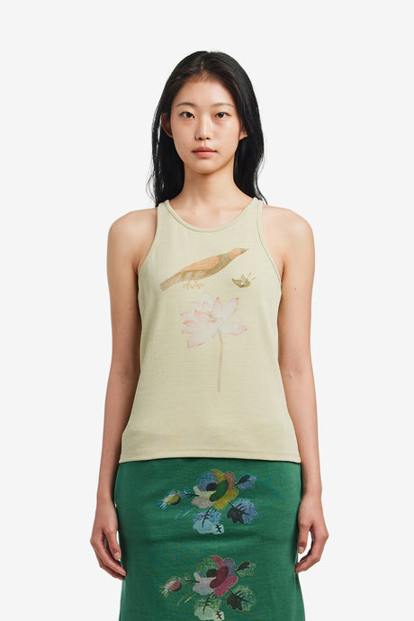TRADITIONAL PAINT SLEEVELESS TOP