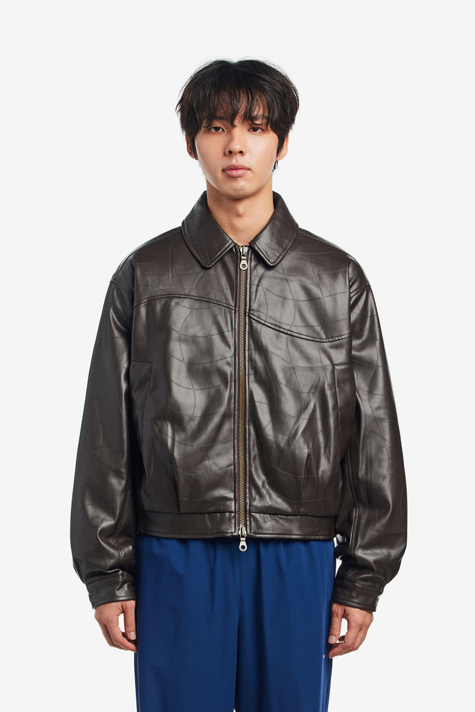 DEBOSSED WAVY JACKET - WORKSOUT WORLDWIDE