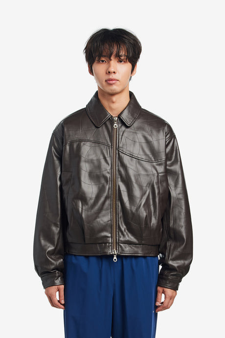 DEBOSSED WAVY JACKET