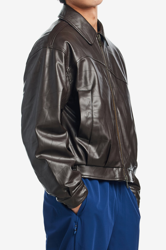 DEBOSSED WAVY JACKET - WORKSOUT WORLDWIDE