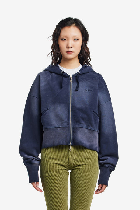 CROPPED ZIP HOODIE