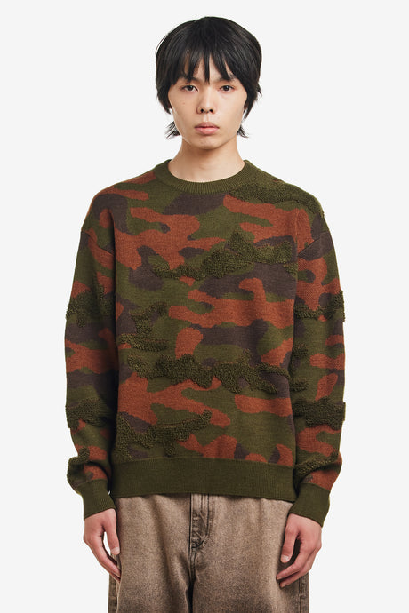 CAMO CHENILLE KNIT