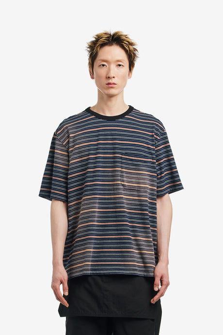 BLEACHED STRIPE T-SHIRTS