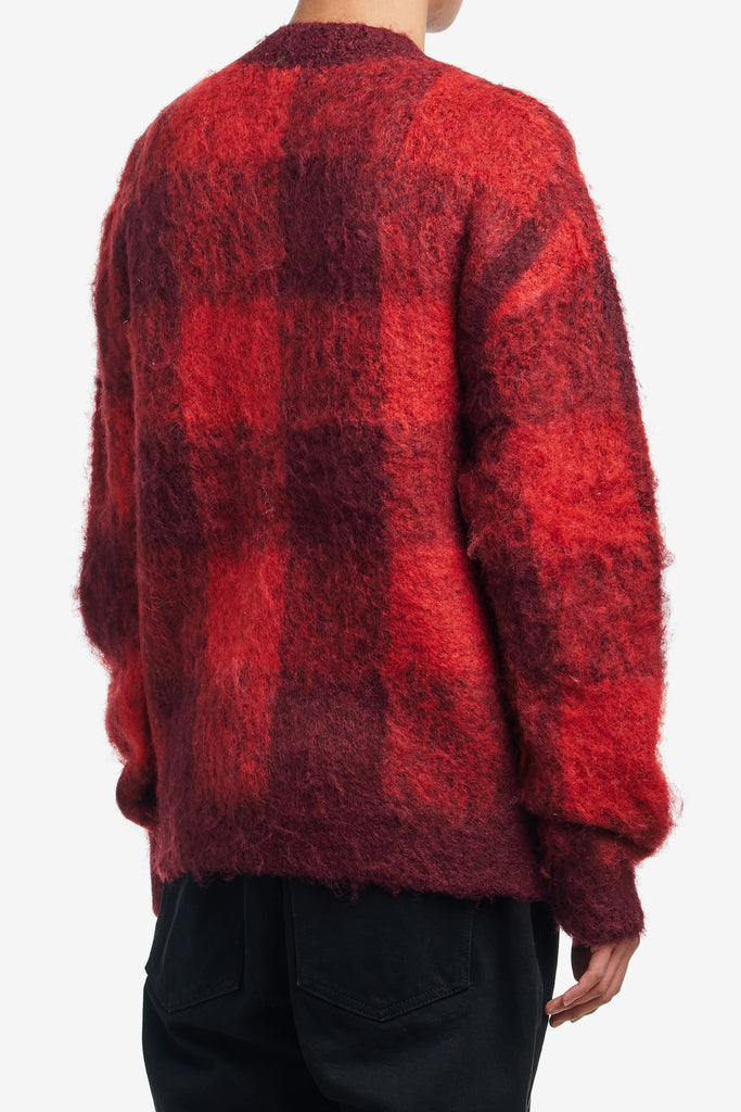 HERITAGE CHECK CARDIGAN - WORKSOUT WORLDWIDE