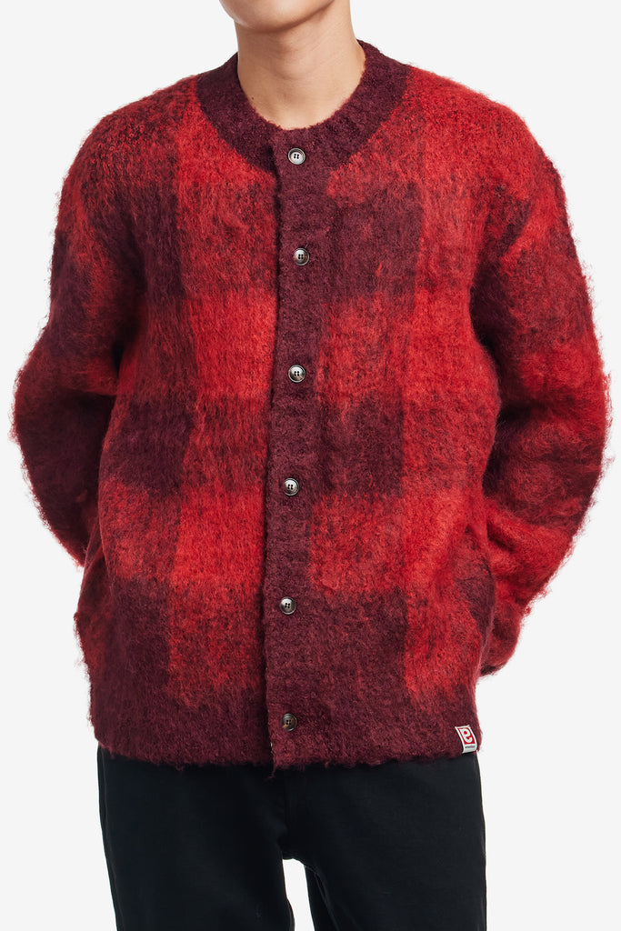 HERITAGE CHECK CARDIGAN - WORKSOUT WORLDWIDE