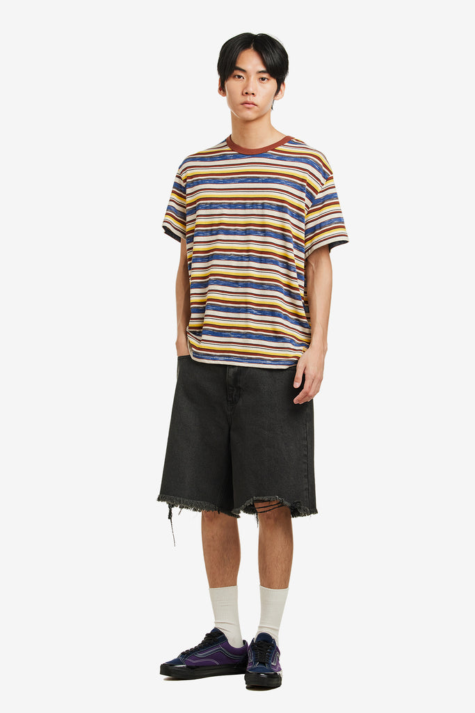 DAMAGE DENIM SHORTS - WORKSOUT WORLDWIDE