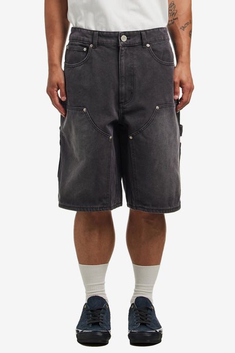 WASHED OXFORD DOUBLE KNEE SHORT