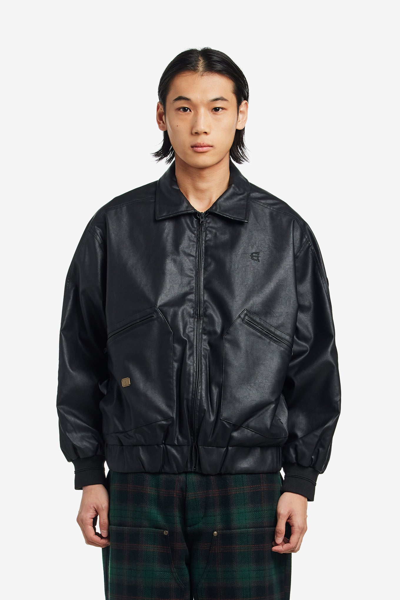POSTMAN FAUX LEATHER JACKET– WORKSOUT WORLDWIDE