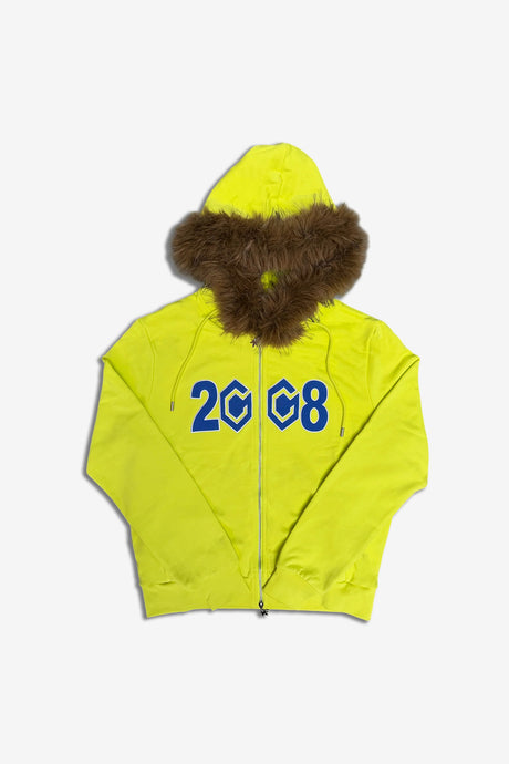 8CUBE FUR ZIP HOODIE