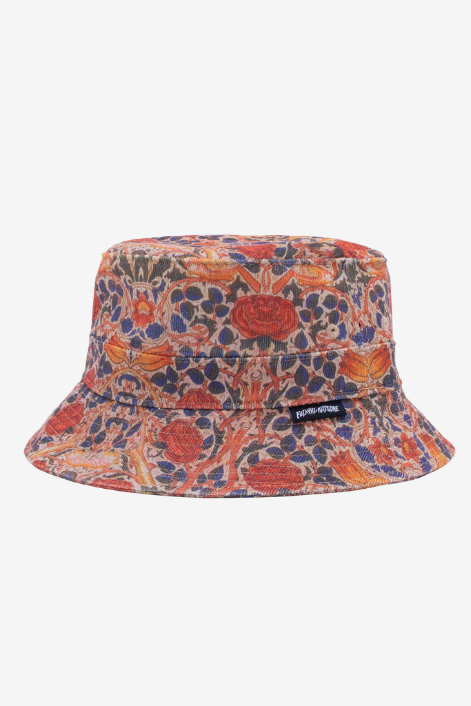 FLORAL CORDUROY BUCKET HAT - WORKSOUT WORLDWIDE