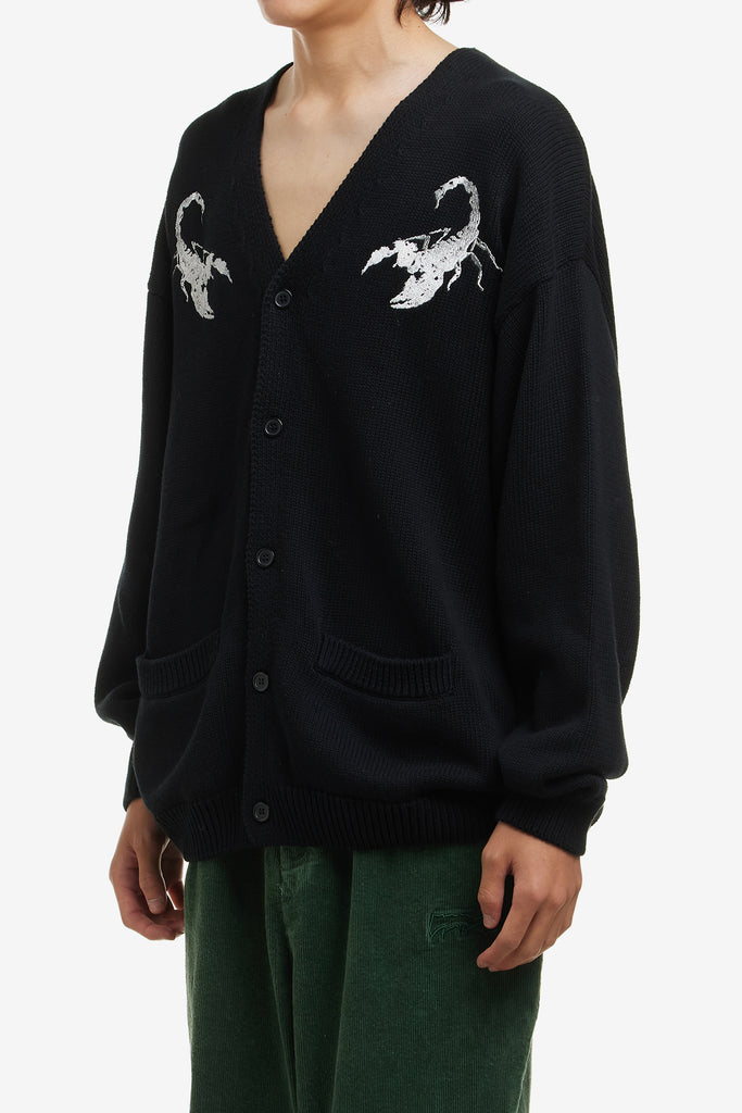 EMBROIDERED SCORPION CARDIGAN - WORKSOUT WORLDWIDE