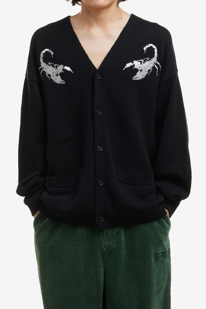 EMBROIDERED SCORPION CARDIGAN - WORKSOUT WORLDWIDE