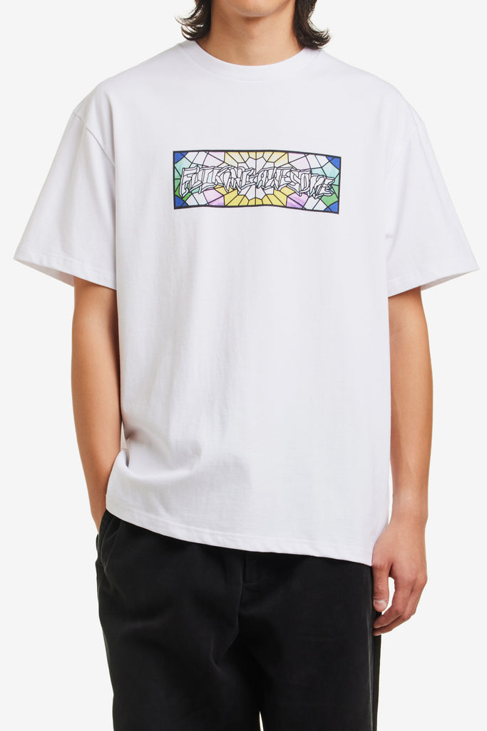 FA BAR STAINED GLASS STAMP LOGO TEE - WORKSOUT WORLDWIDE