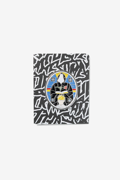 STAINED GLASS PIN BADGE