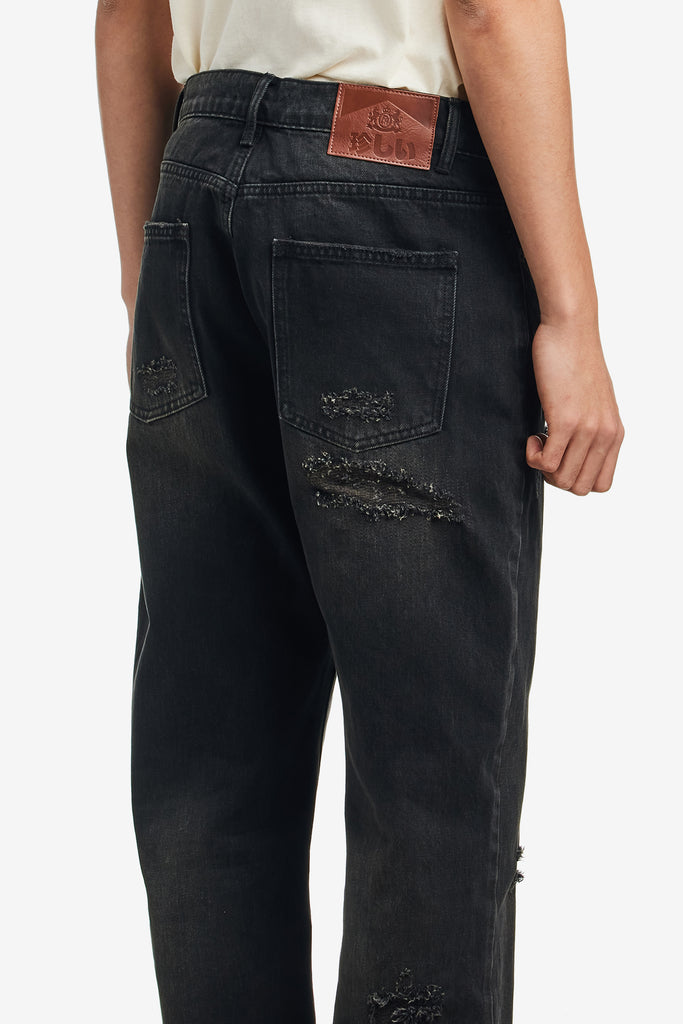 DISTRESSED DENIM PANTS - WORKSOUT WORLDWIDE