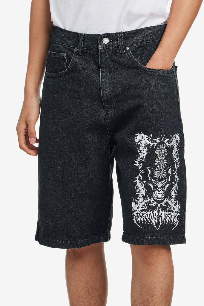 NIGHTMARE MILLER DENIM SHORT - WORKSOUT WORLDWIDE
