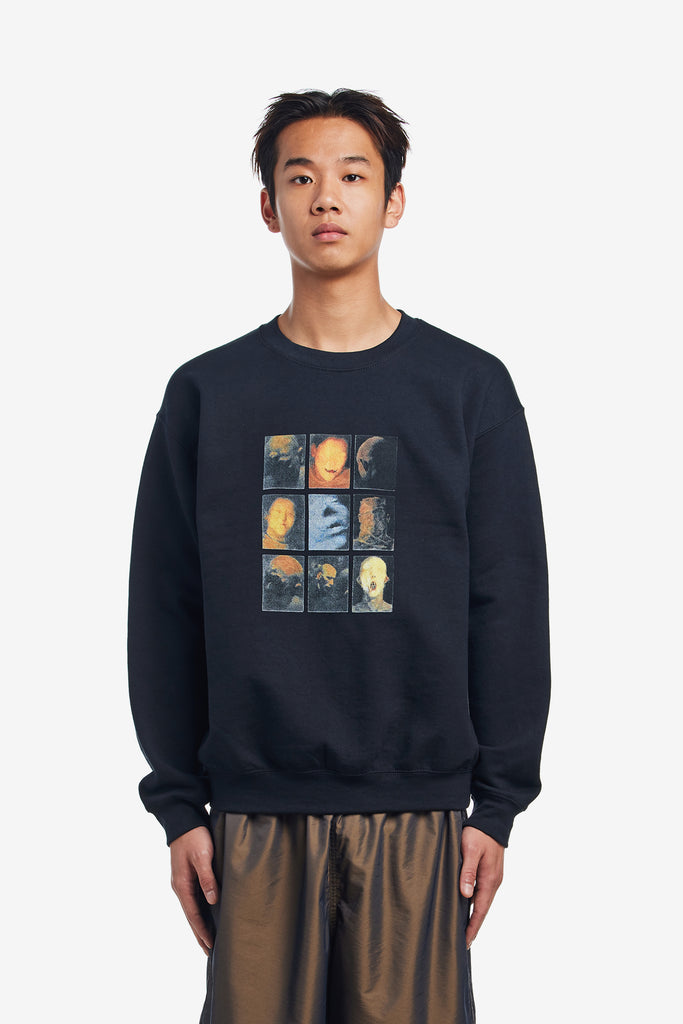 HOLOGRAM FACES CREWNECK - WORKSOUT WORLDWIDE