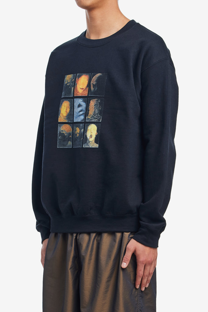 HOLOGRAM FACES CREWNECK - WORKSOUT WORLDWIDE