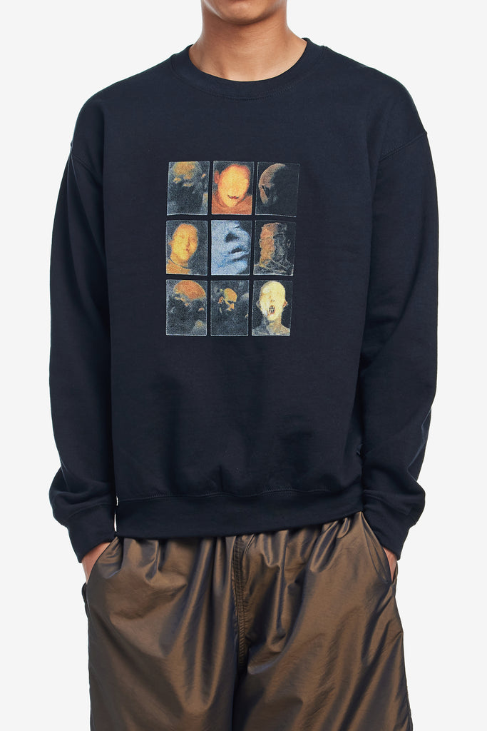 HOLOGRAM FACES CREWNECK - WORKSOUT WORLDWIDE