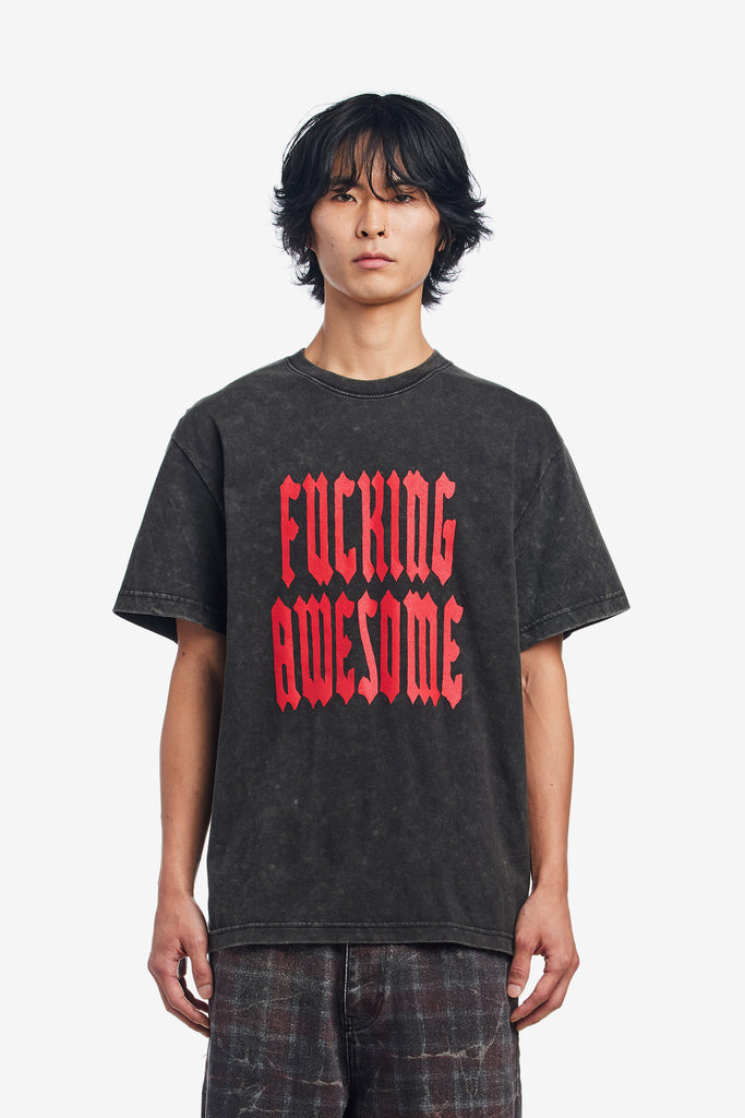 BLACK LETTERS TEE - WORKSOUT WORLDWIDE